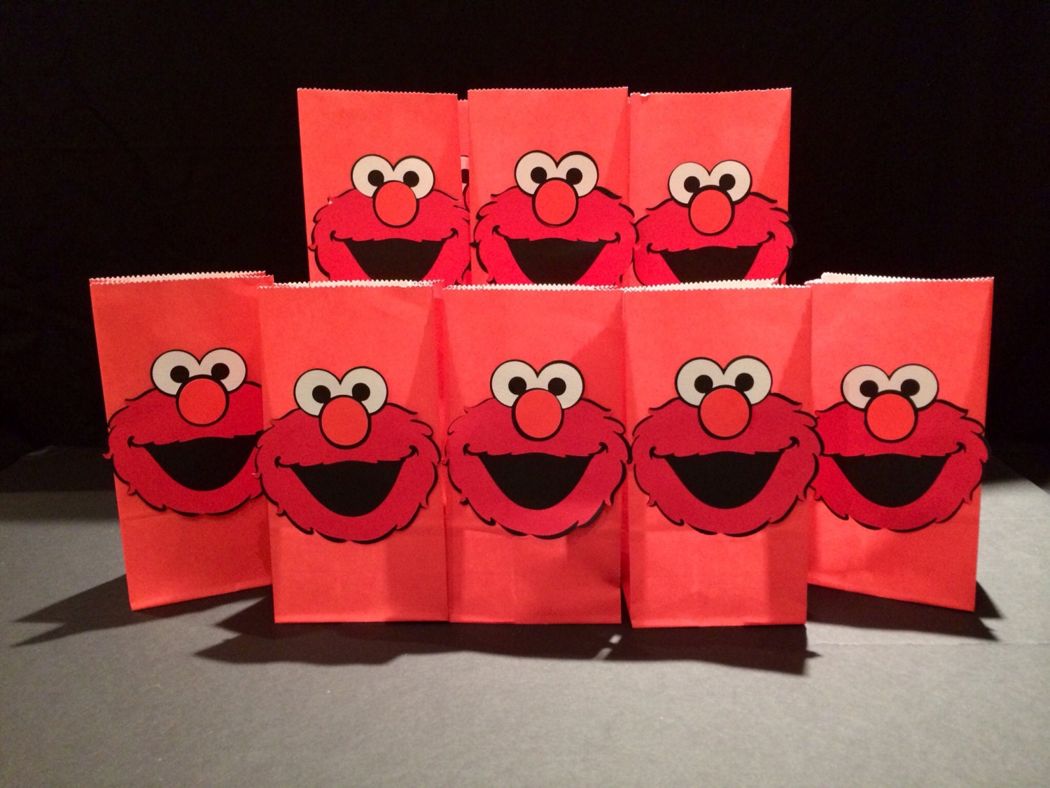 Elmo Candy Bags
 10 elmo favor bags loot bags candy bags