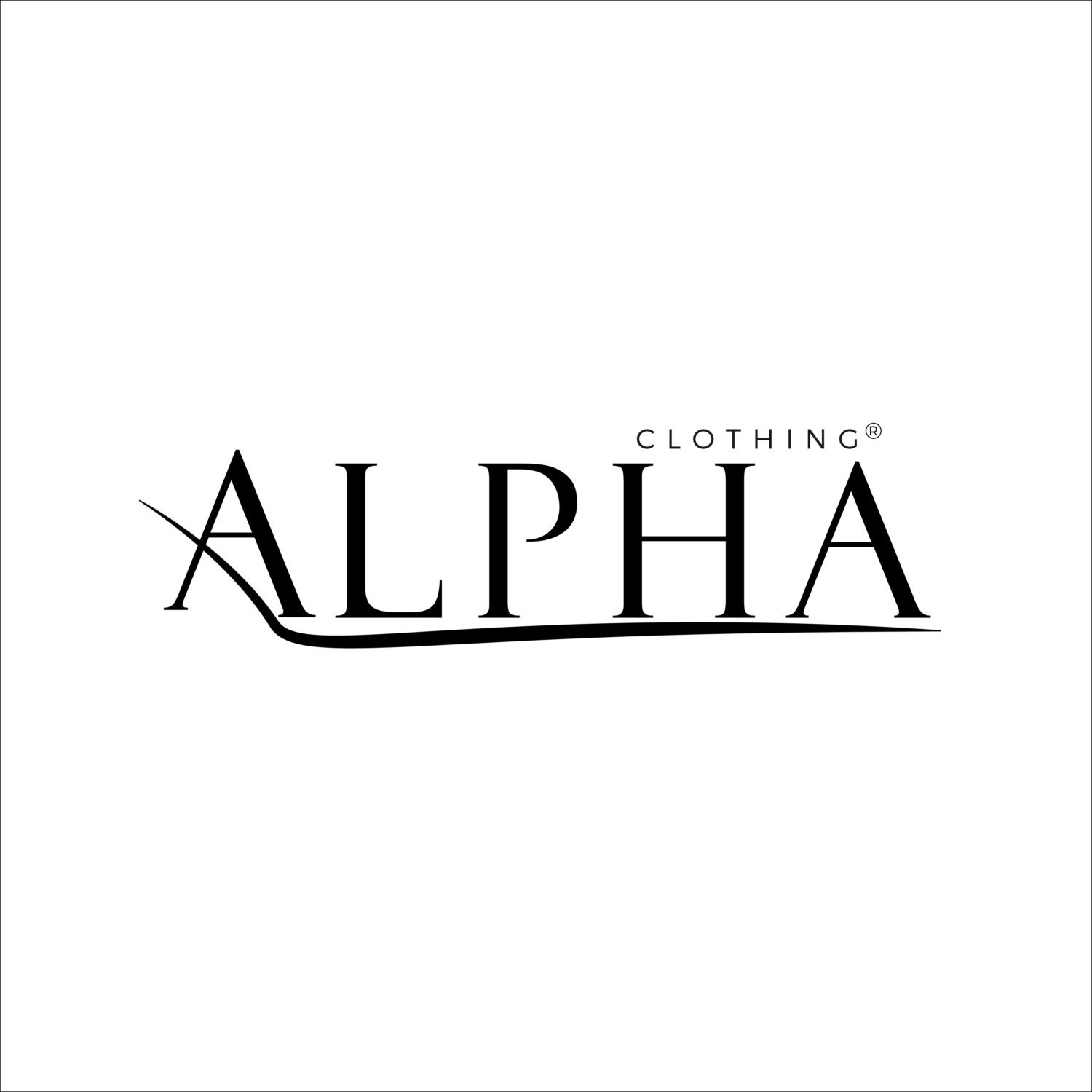 ALPHA Clothing brand luxury logo simple logo by vectornice