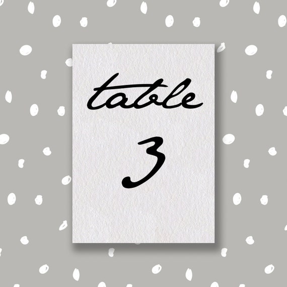 Free Table Number Templates 5x7 Printable Templates