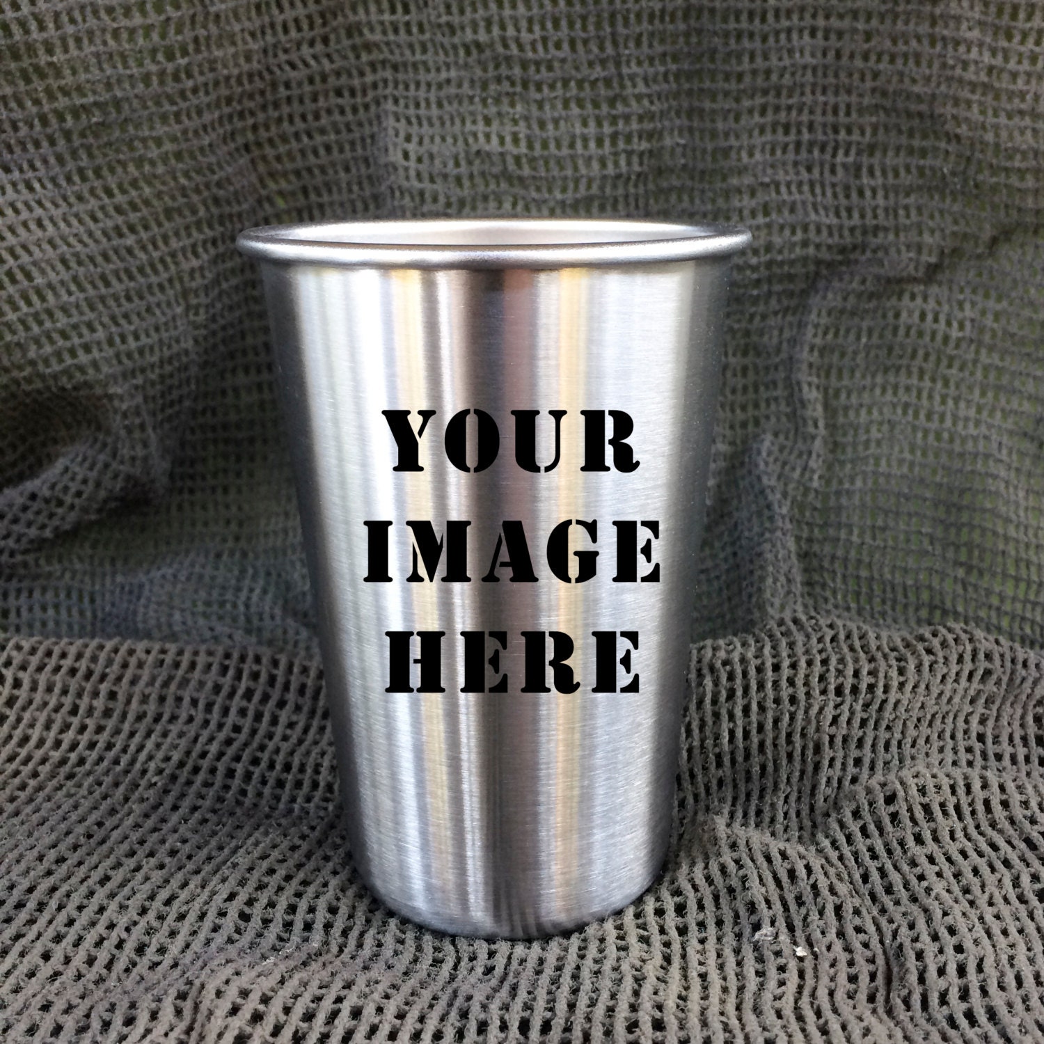 Custom Stainless Steel Pint pint glass by GuerrillaOutfitters