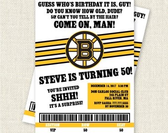 Surprise 50th Birthday Invitation, Digital Printable File