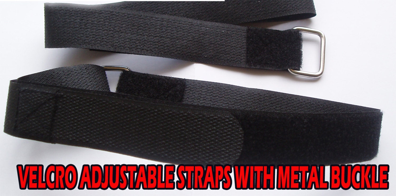 Pair Of Velcro Adjustable Straps Metal Buckle Cable Luggage