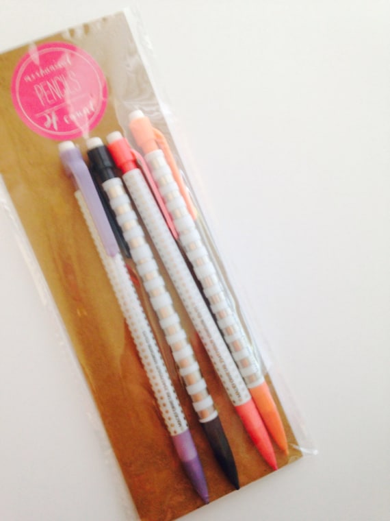 Target Dollar Spot Mechanical Pencils Pack by SpottedPetuniaDesign