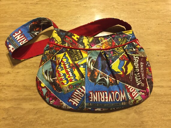 Shoulder Bag made from Marvel Comics Fabric