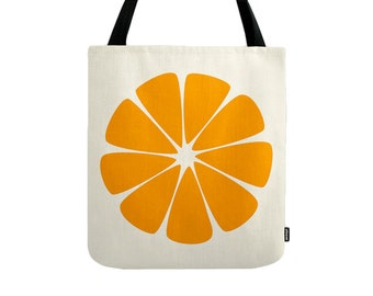 orange padded bag