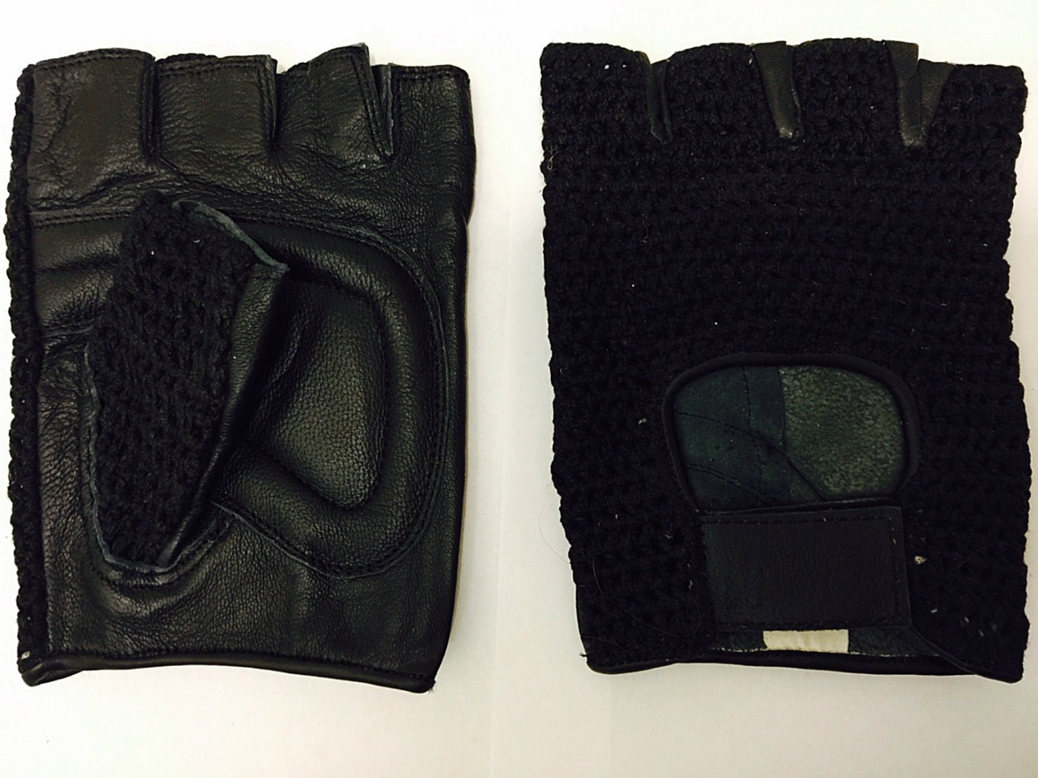 Genuine leather crochet bicycle gloves Haute Juice
