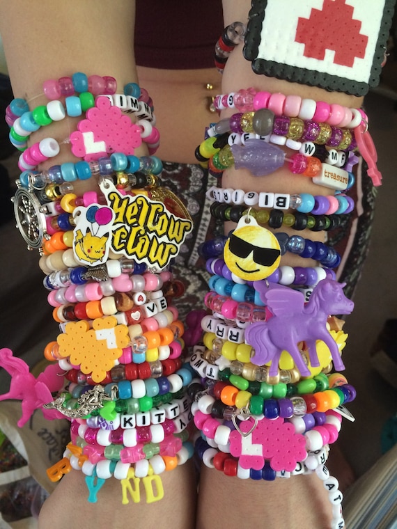 10 Custom Kandi SIngles by TheKandiGoddess on Etsy