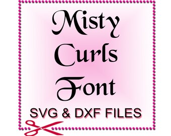 Monogram Fonts for Silhouette - Font Design Files For Use With Your Silhouette