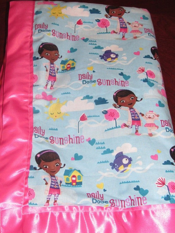 doc mcstuffins plush blanket