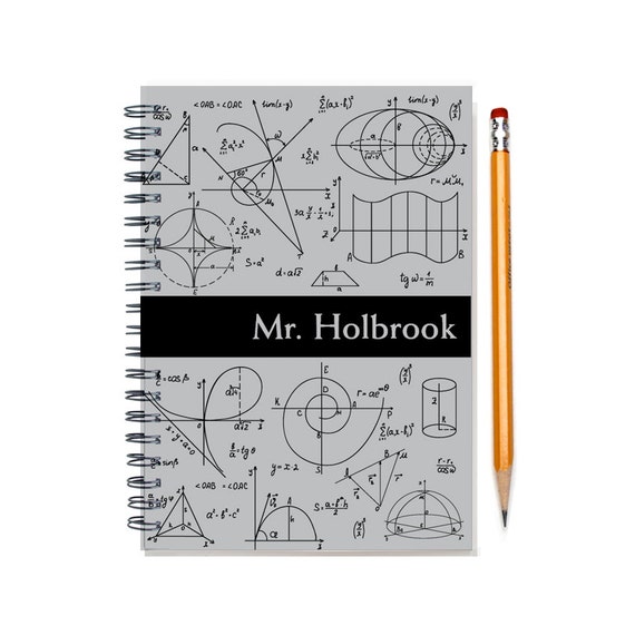 Custom Notepad for a Math Nerd Math Teacher Gift Idea