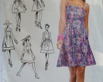 Simplicity 0346 Pattern Project Runway Halter DRESS 2 Lengths Size 4 6 8 10 12