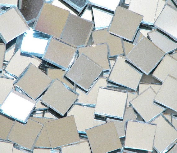 Funlife(TM) DIY Square Mosaic Mirror Wall Sticker,100pcs 2x2cm