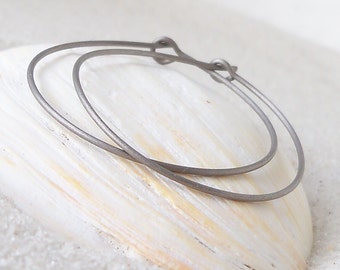 Hoop Earrings for Sensitive Ears - Pure Titanium - Hypoallergenic - Hoop Earrings - Pure Titanium Earrings - Three Sizes Available
