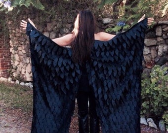 Maleficent Costume Wings, Crow Wings, Raven Wings, Black Wings, Cosplay Wings, Mardi Gras Wings, Unique Halloween Costume, Birthday Present