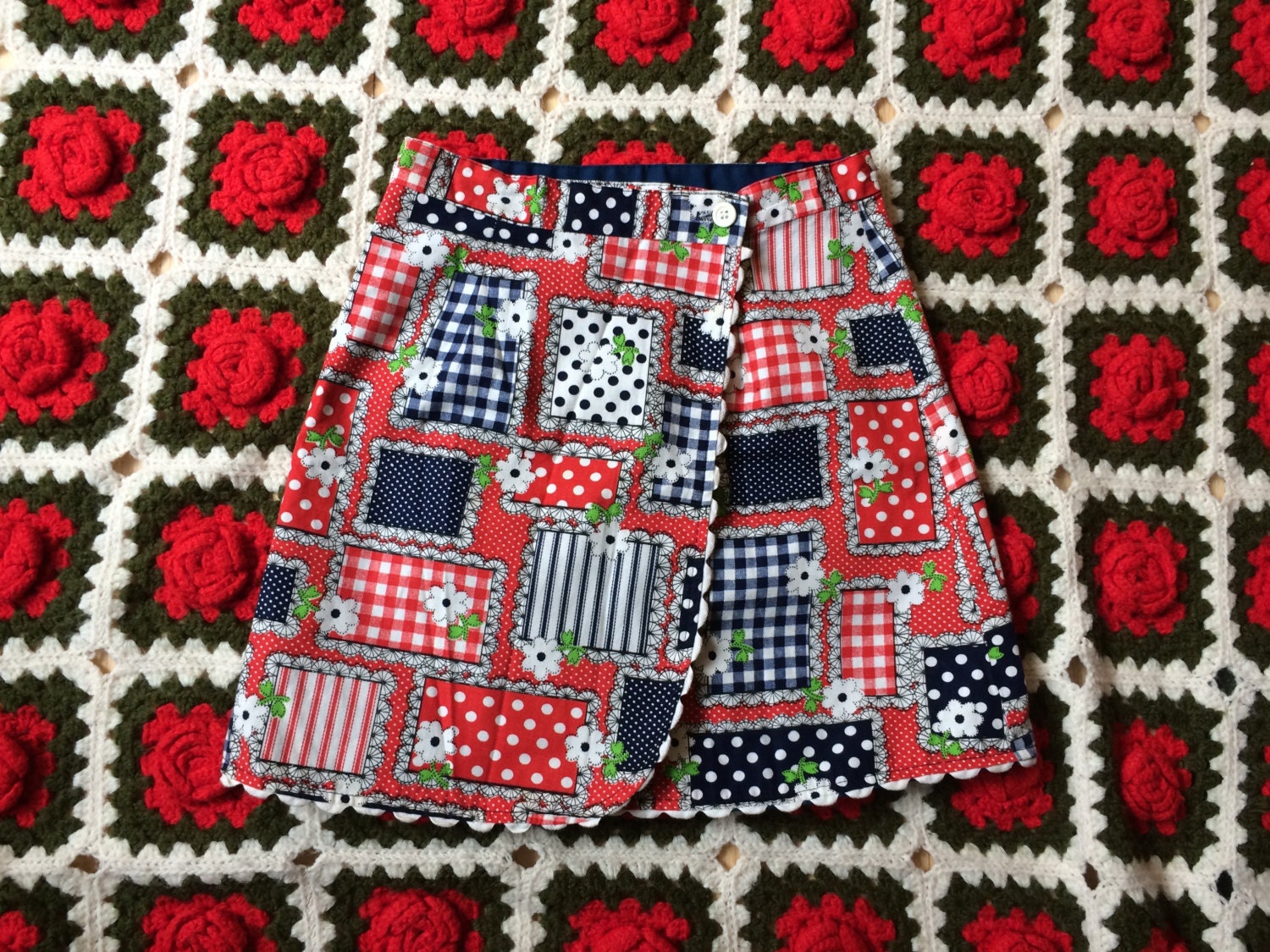 70s Wrap Skirt Girls 6/8