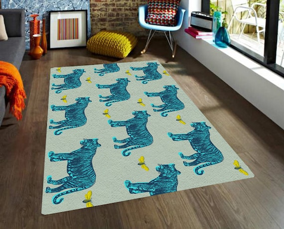 Items similar to Rug, Tigers rug, Modern Rugs, carpet ...