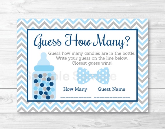 PDF Candy Jar Guessing Game Template