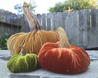 Silk Velvet PUMPKIN KIT - Large Pumpkin - Choose Your Color