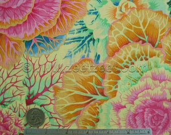 Kaffe Fassett BRASSICA YELLOW Pink Green Gp051 Quilt Fabric - by the Yard, Half Yard, or Fat Quarter FQ