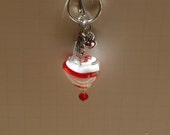 Red Heart Purse Charm