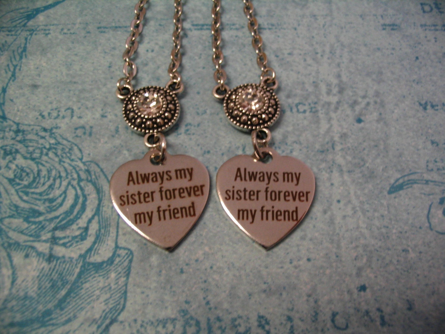 Always My Sister Forever My Friend Heart Necklaces Sisters Always My Sister Forever My Friend Heart Necklaces Sisters