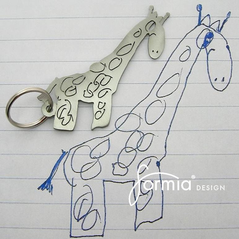 Your child's drawing as keychain Must get price quote