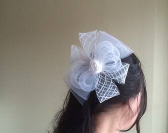 SINAMAY FASCINATOR , Ivory / F - 25