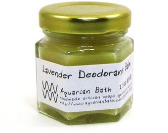 Lavender Cedarwood Deodorant Balm - Natural Deodorant - Organic Deodorant - Aluminum Free deodorant - Vegan 1.5 oz