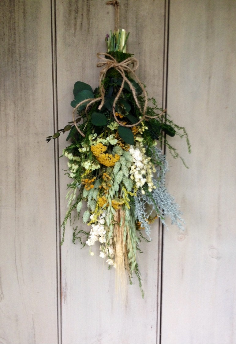 Long Dried flower swag. Made to order in your by NHWoodscreations