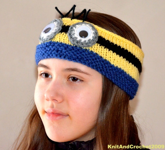 Minion headband Crochet headband Minion Crochet Minion