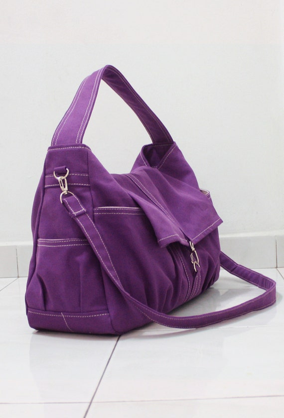 SALE 20 OFF Classic in Purple / Messenger / diapers by Kinies