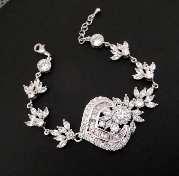 Hks 3 Inch Bag Pendant Style bridal bracelet vintage wedding bracelet by Hks 3 Inch Bag Pendant Style bridal bracelet vintage wedding bracelet by