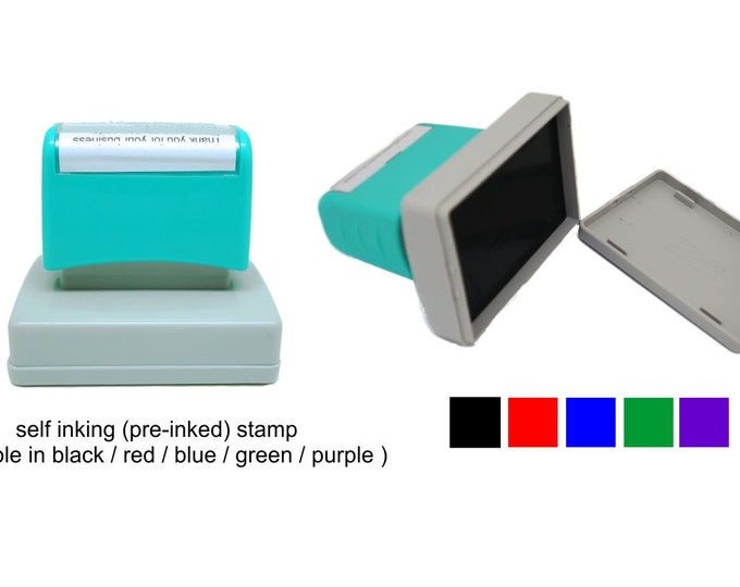 Personalized Self Inking Return Address Stamp - self inking address stamp - Custom Rubber Stamp R280