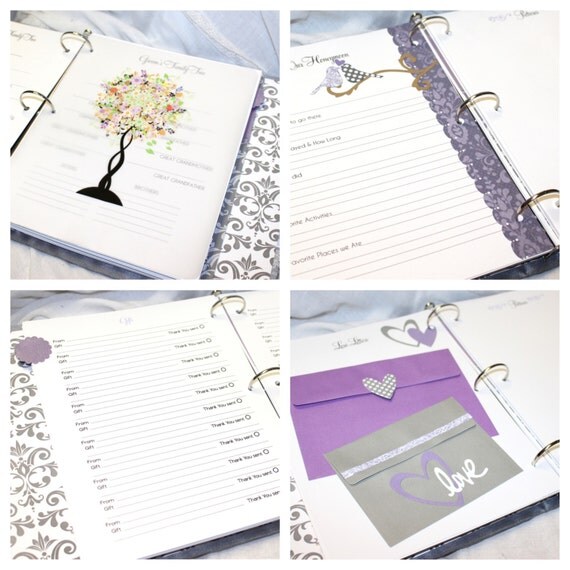 Wedding MEMORY Book Keepsake Book Bridal Shower Book