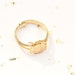 Unicorn Ring Gold Adjustable Unicorn Ring Small Gold Unicorn