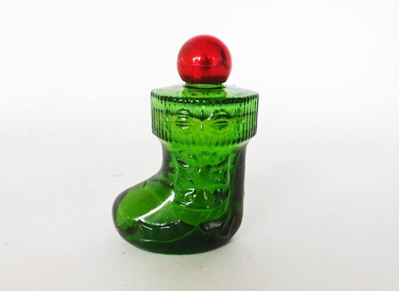 boot avon bottle vintage Bottle, Avon Decor Vintage Green Christmas Christmas Boot, Perfume