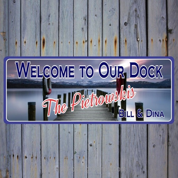  , Custom Dock Signs, Dock Décor, Boat Sign, Boating Décor C1294