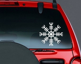 Helm of Awe Norse Mythology Viking Vinyl CAR DECAL Pagan Asatru