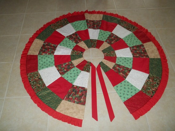 red and green christmas tree skirt red and green christmas tree skirt