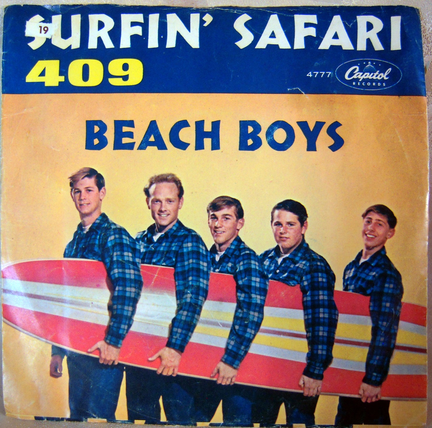 1962 The Beach Boys 45 RPM Surfin' Safari / 409 With By 2bcre8iv