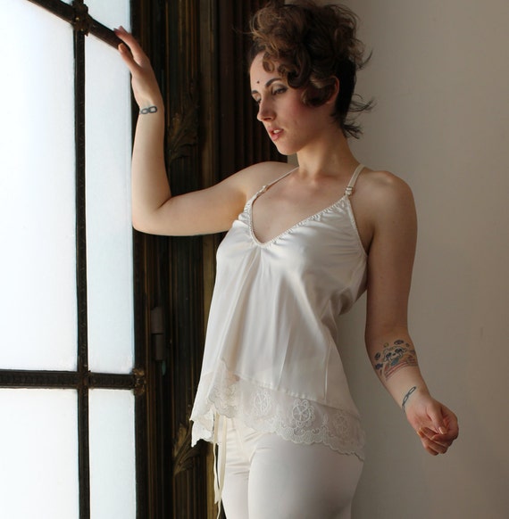 silk camisole with built in bra