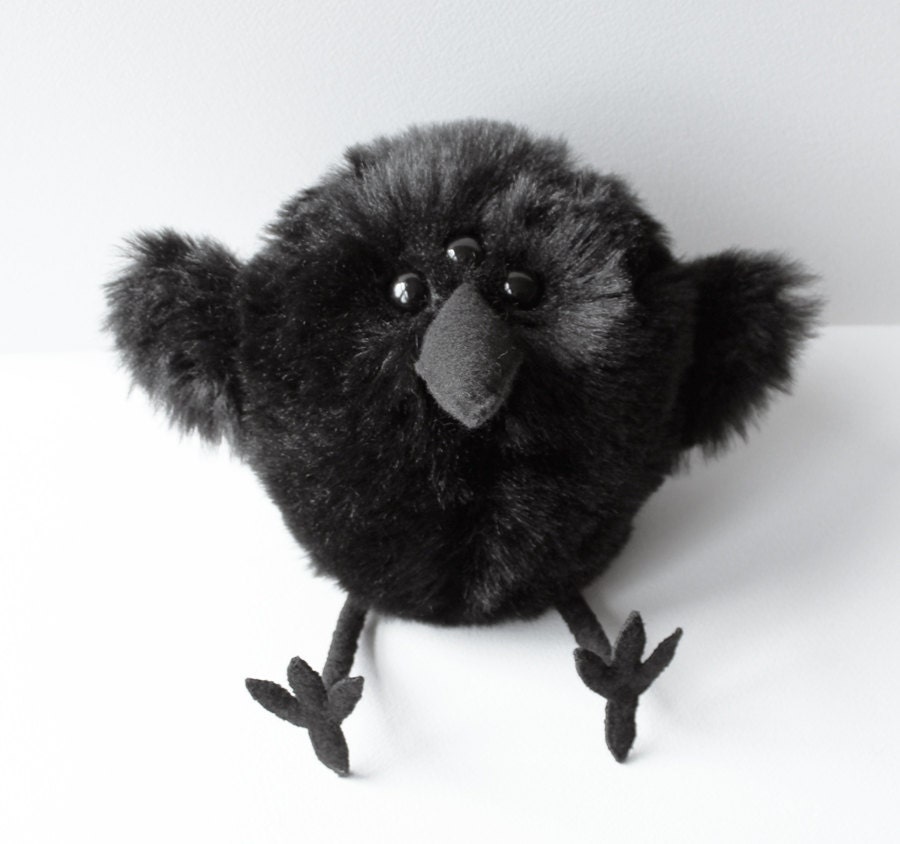 stuffed raven plush