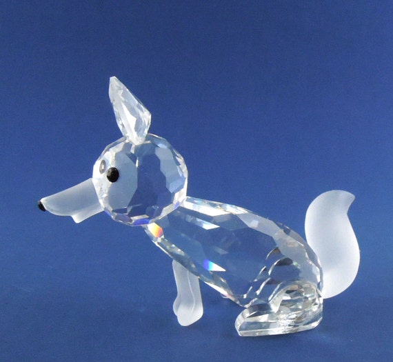 swarovski crystal fox figurine