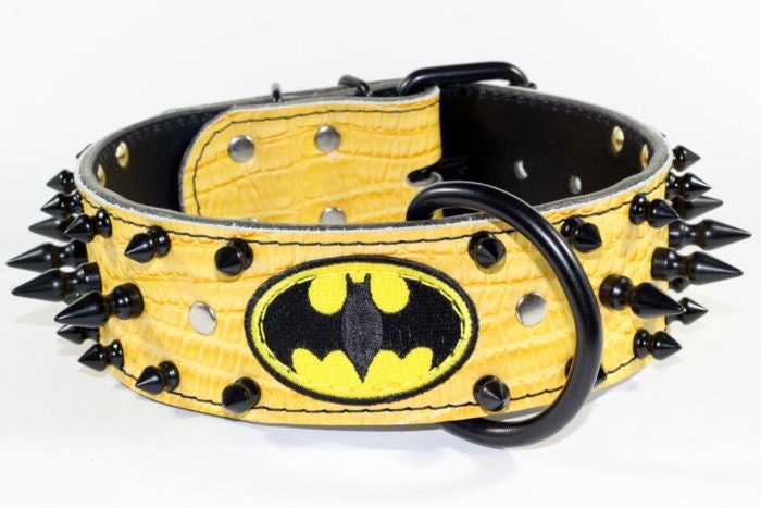 batman collar batman leather collar yellow batman collar 2 batman collar batman leather collar yellow batman collar 2