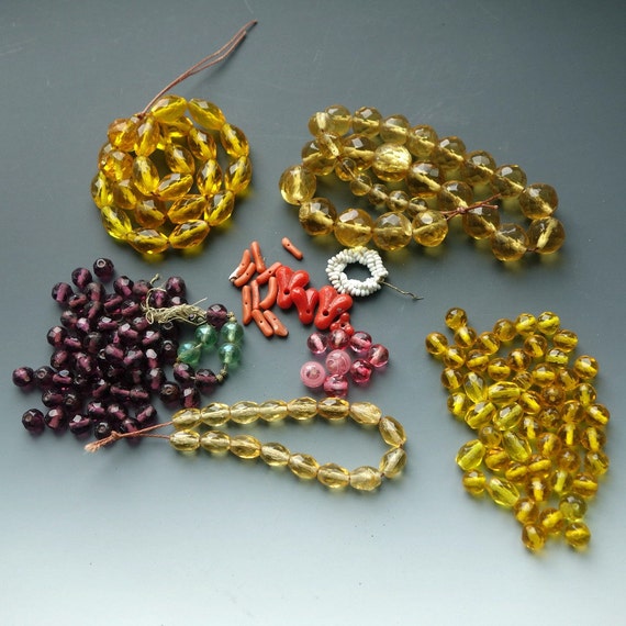 Antique Glass Bead Lot By Thecuriousbead On Etsy 3588