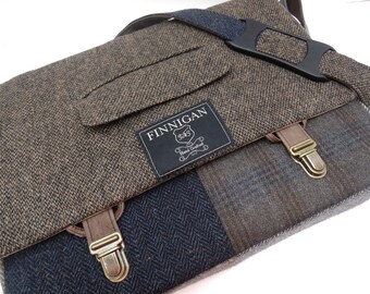 Messenger Bag, Mens laptop Bag, Womens Messenger Bag, 15" Macbook Pro Laptop Sleeve, Courier bag, tote bag, Recycled Suit Coat, Upcycled