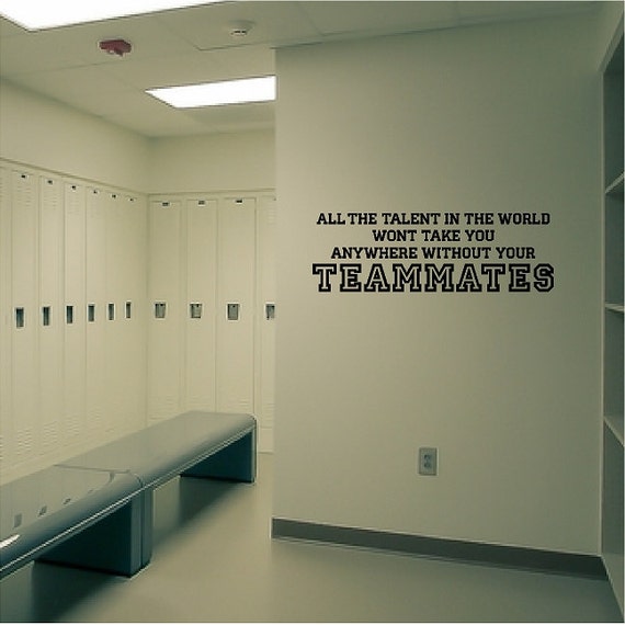Teammates Decal Removable Sports Wall Sticker by eyecandysigns