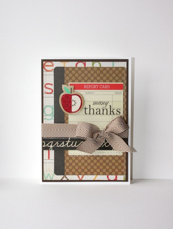 Teacher Thank You Handmade Card