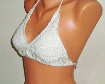 Prussian 3D Knit embellished bralette