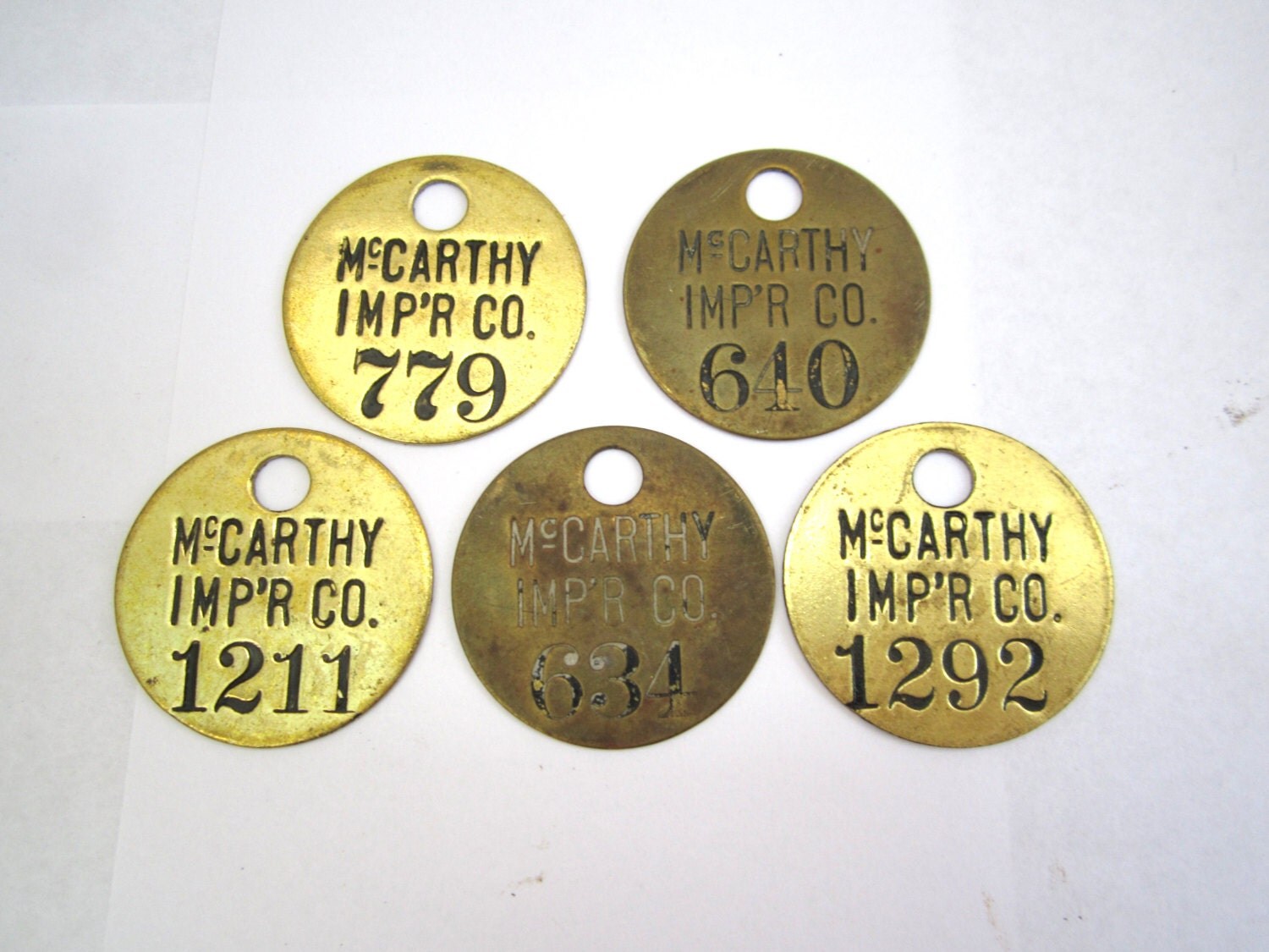 Lot of Vintage Brass Tags for Repurpose or Assemblage – Haute Juice